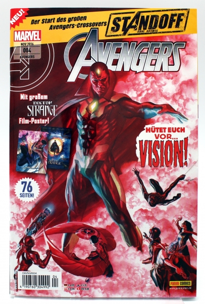 Marvel's Avengers: Comic Heftreihe Nr. 4 (Nov 2016) "Hütet euch vor...VISION!" von Panini